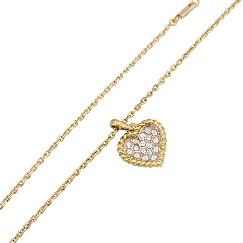 Pendentif VAN CLEEF & ARPELS "Coeur" en or jaune et diamant - Castafiore