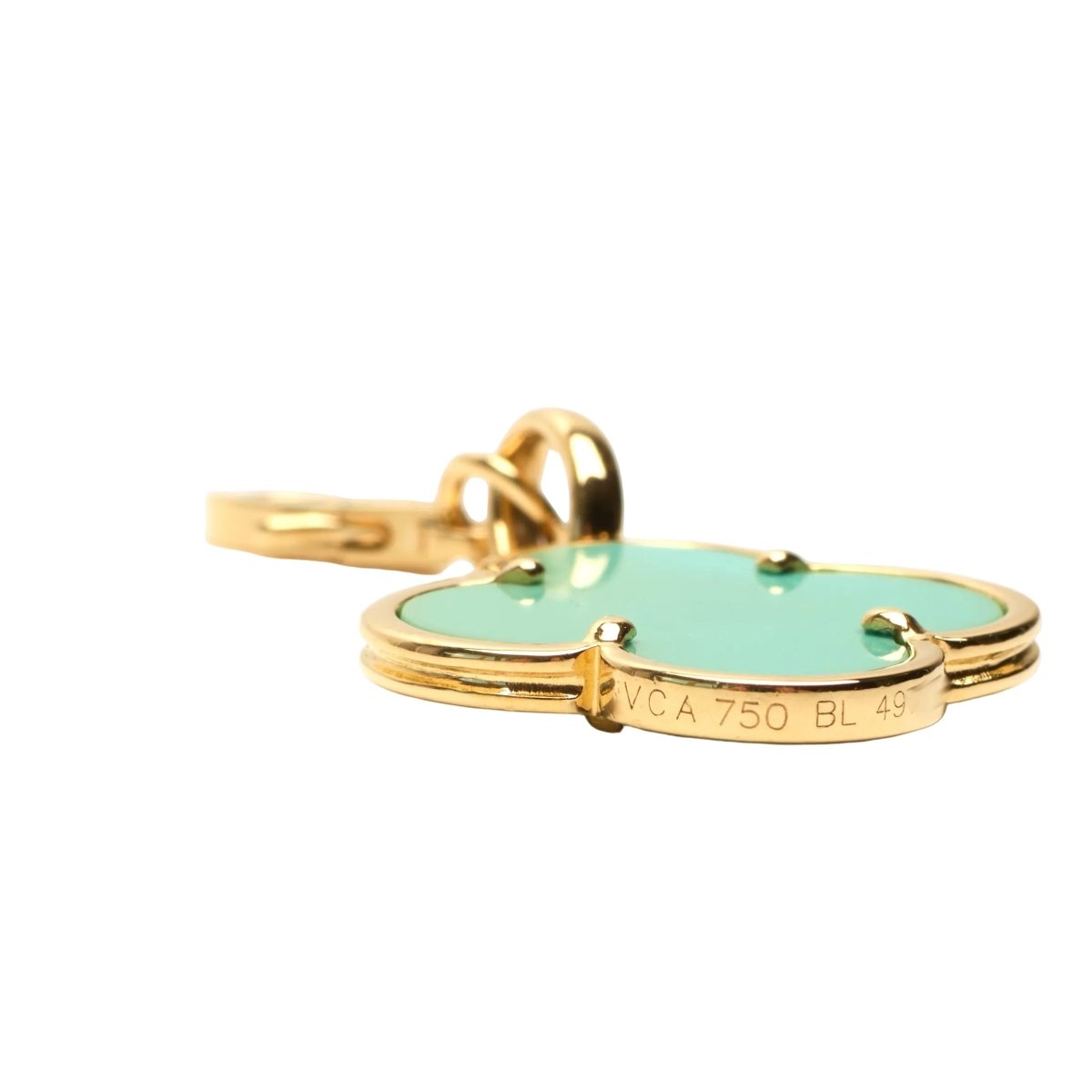 Pendentif VAN CLEEF & ARPELS "Magic Alhambra" en or jaune et turquoise - Castafiore