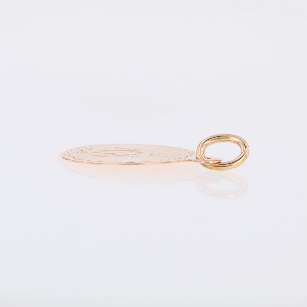 Pendentif Vierge miraculeuse en or rose - Castafiore