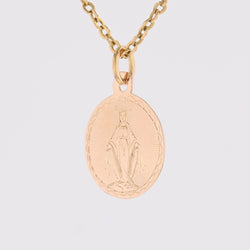 Pendentif Vierge miraculeuse en or rose - Castafiore