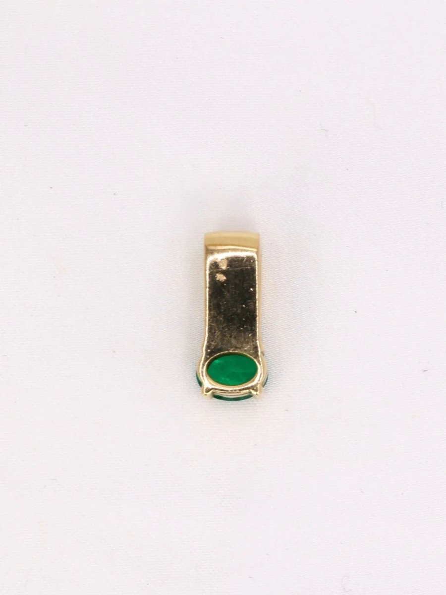 Pendentif vintage émeraude diamants - Castafiore