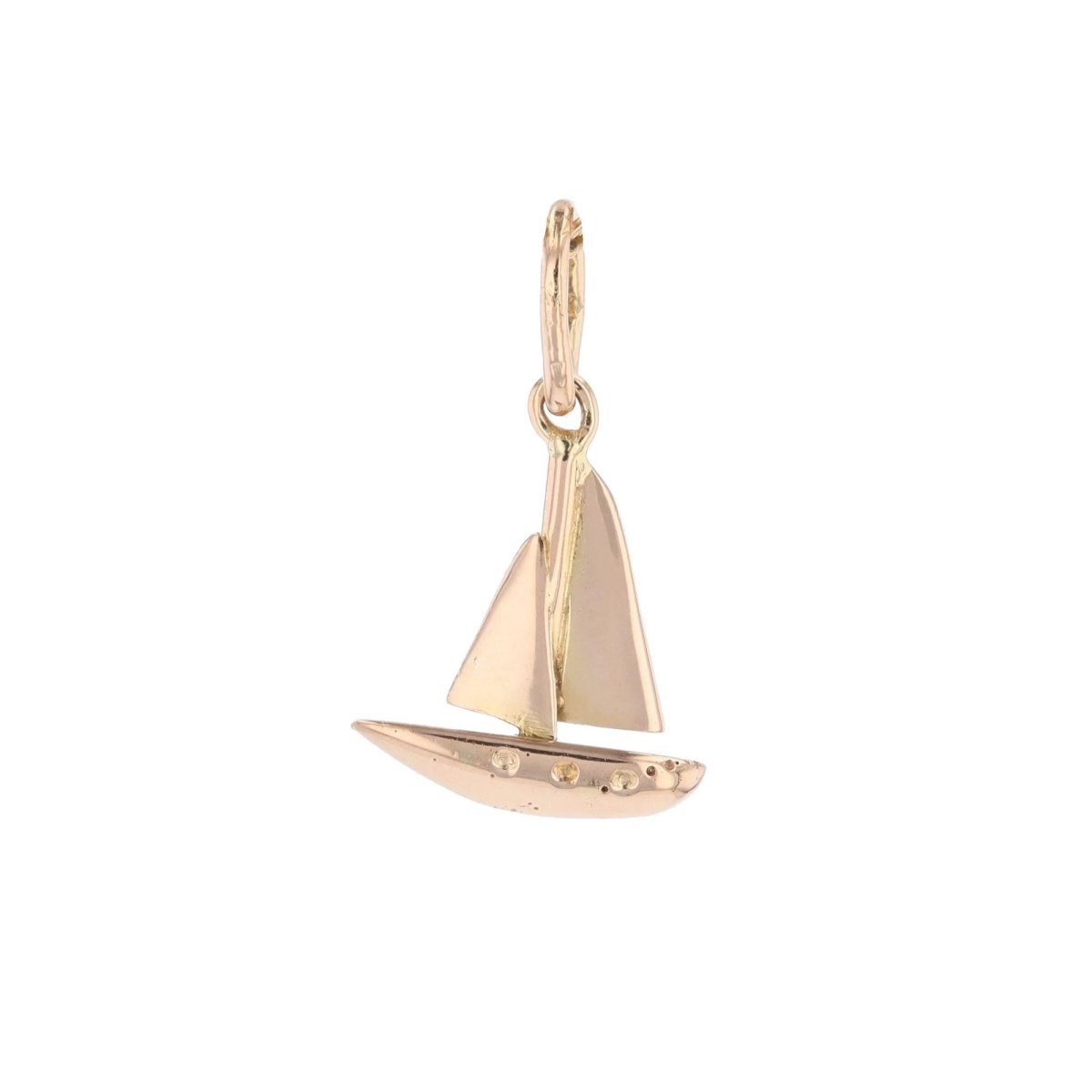 Pendentif voilier en or jaune - Castafiore
