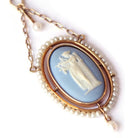 Pendentif Wedgwood perles fines en or - Castafiore