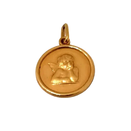 Petite Médaille Ange Plaqué Or - Castafiore