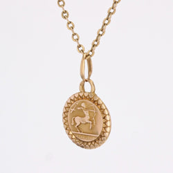 Petite médaille Sagittaire or rose - Castafiore
