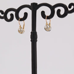 Petites dormeuses anciennes deux ors - Castafiore