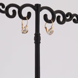 Petites dormeuses anciennes deux ors - Castafiore