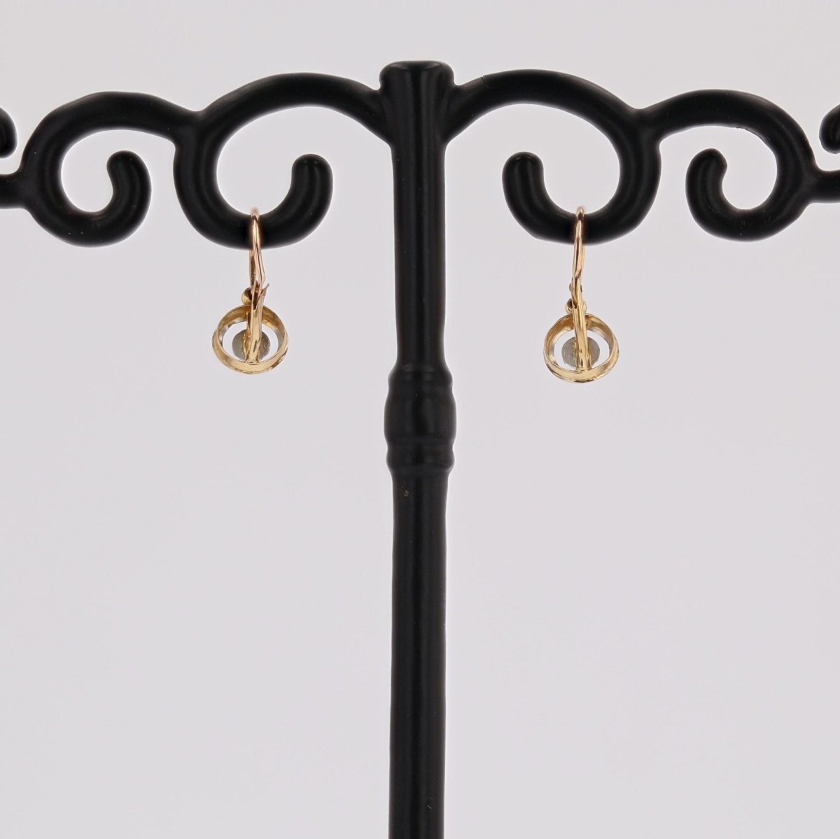 Petites dormeuses anciennes deux ors - Castafiore