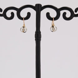 Petites dormeuses anciennes deux ors - Castafiore