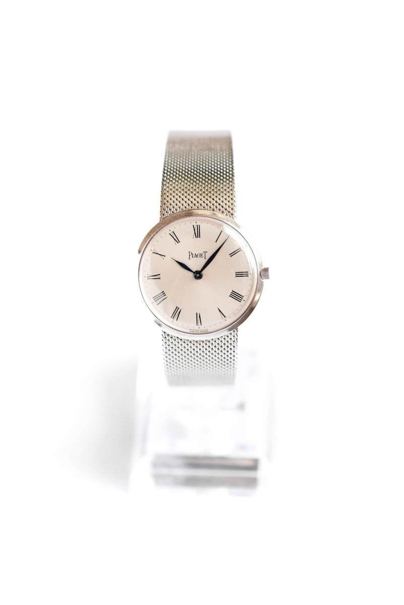 Piaget réf. 0902 Or Blanc Mécanique - v. 1970 (papier et pochette) - Castafiore