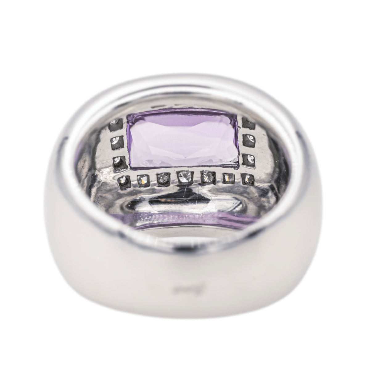 Poiray Bague Thessalie Or blanc Améthyste - Castafiore