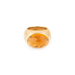 POMELLATO - Bague Iceberg en or rose et citrine - Castafiore