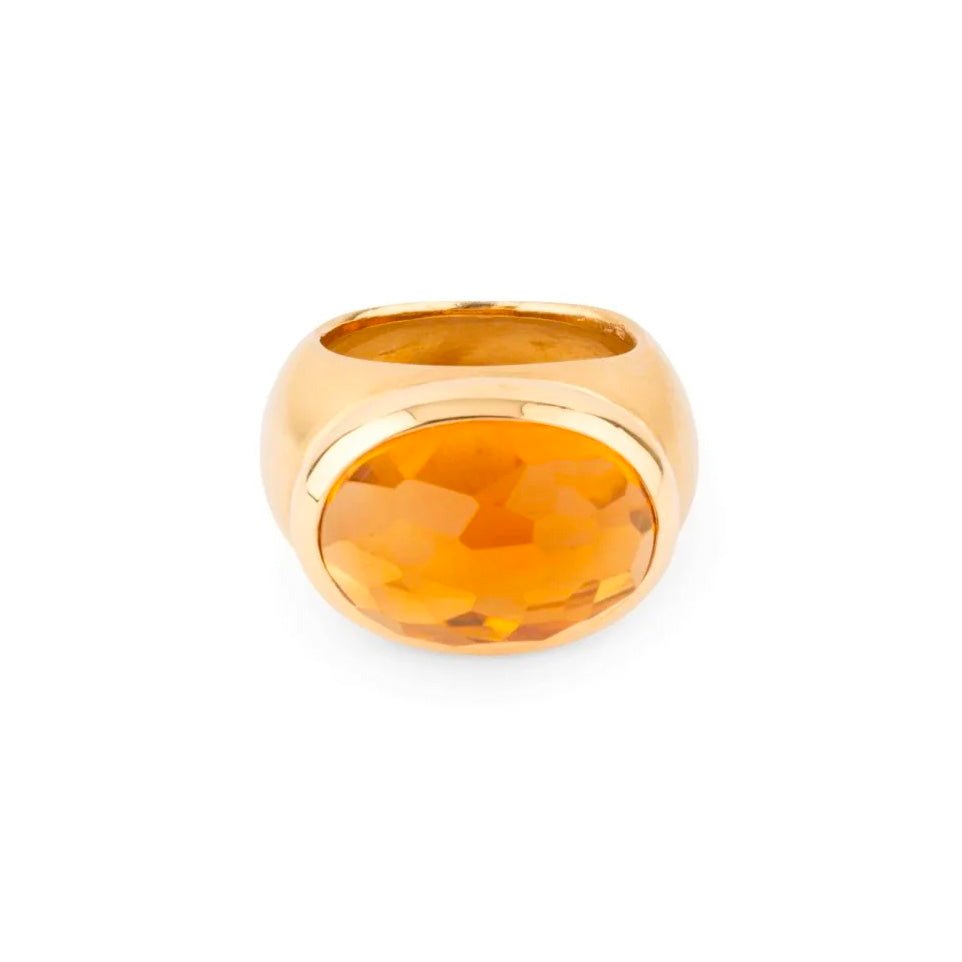 POMELLATO - Bague Iceberg en or rose et citrine - Castafiore