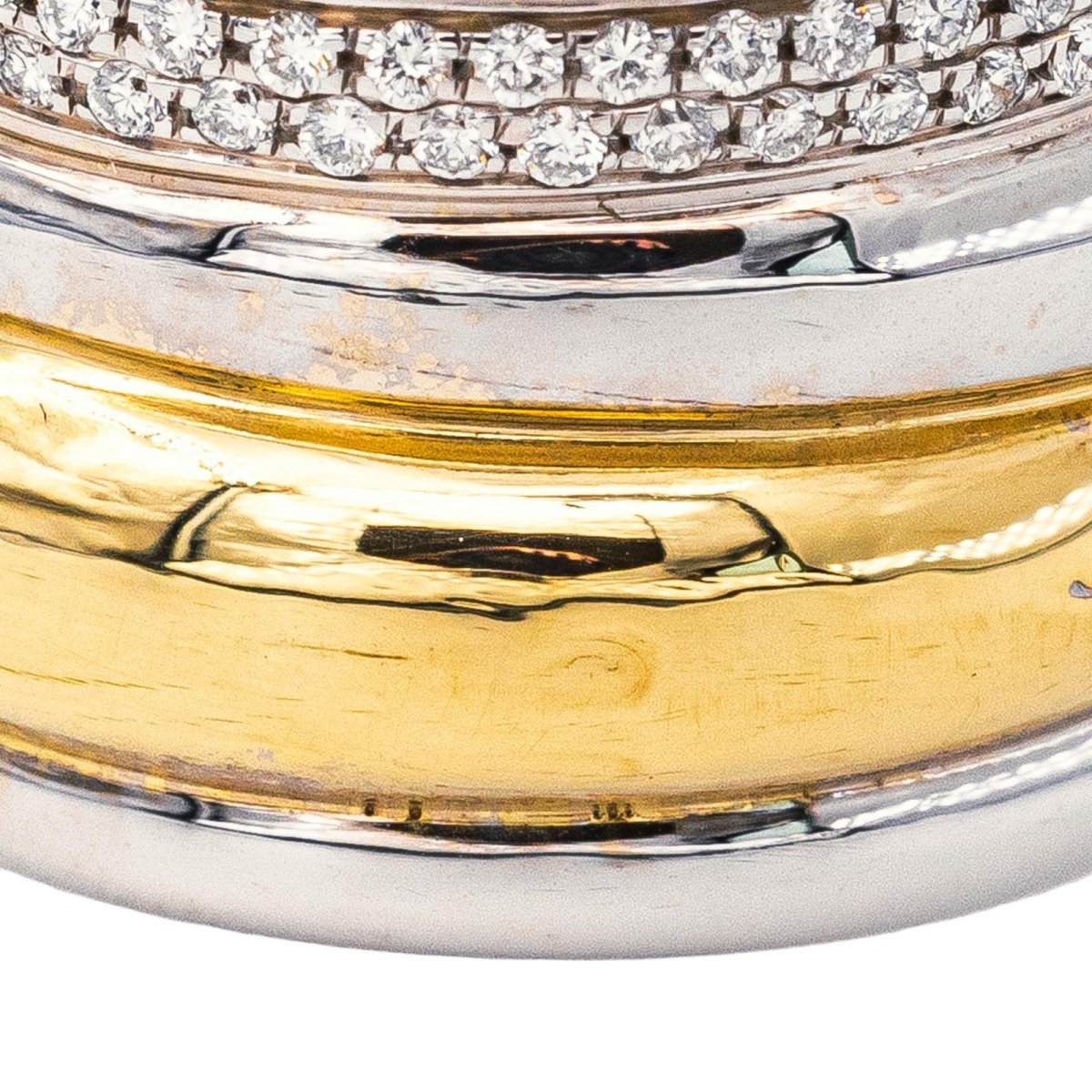 Pomellato Bague Tubolare Or blanc Diamant - Castafiore