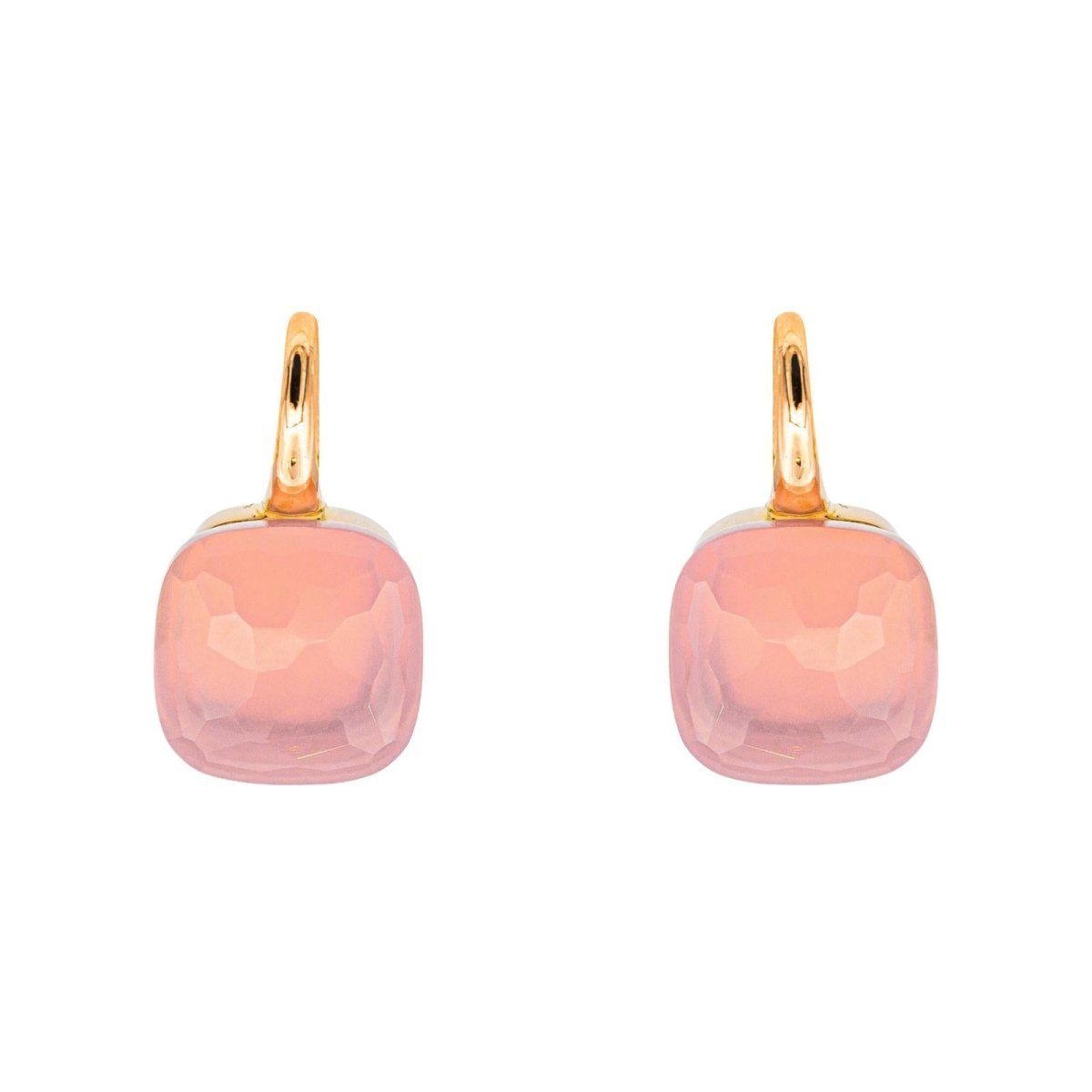 Pomellato Boucles d'oreilles Nudo Or rose Quartz rose - Castafiore