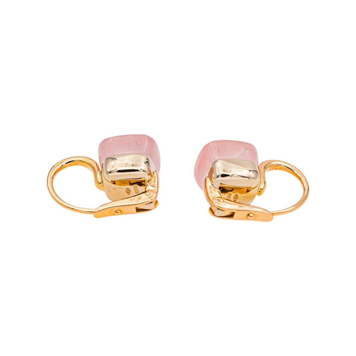 Pomellato Boucles d'oreilles Nudo Or rose Quartz rose - Castafiore