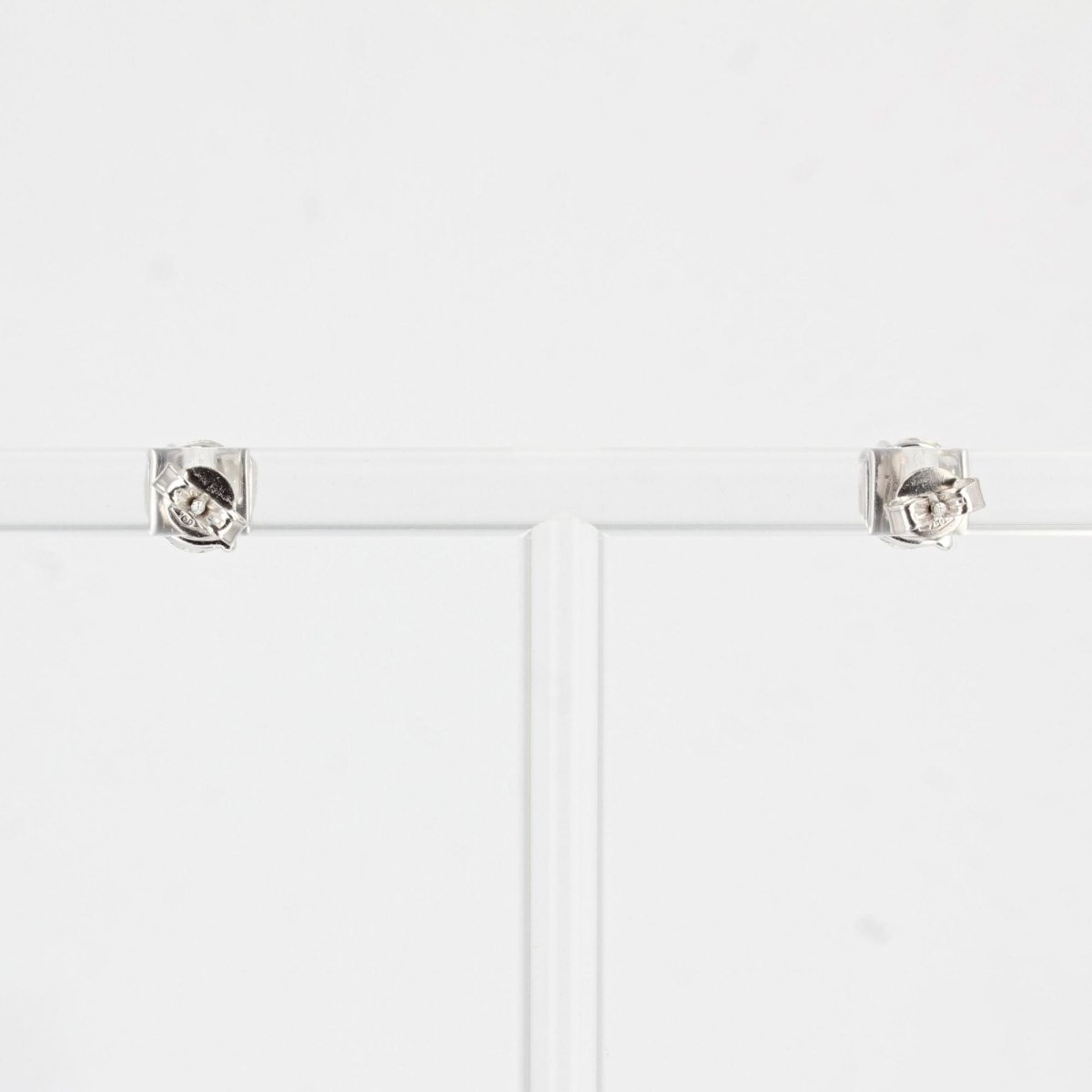 Puces d'oreilles diamants 0.24 carat or blanc - Castafiore