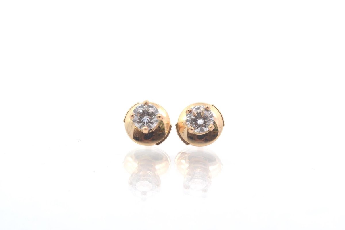 Puces d'oreilles Or 18k et diamants - Castafiore