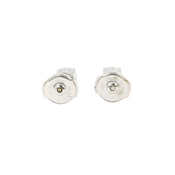 Puces d'oreilles or blanc diamants ronds 0.7 carat - Castafiore