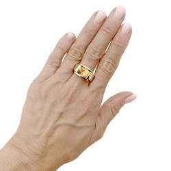 Bague Mauboussin, "Alessandra", or jaune et citrine.