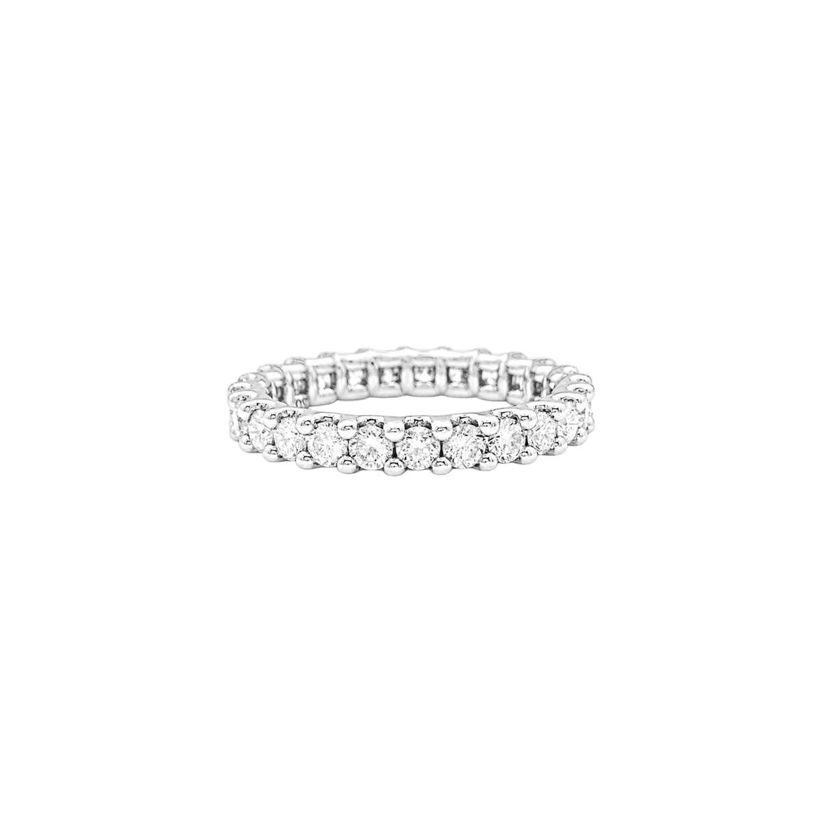 Alliance tour complet or blanc et diamants.