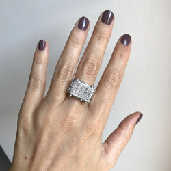 Retro Diamond Gold Ring - Castafiore