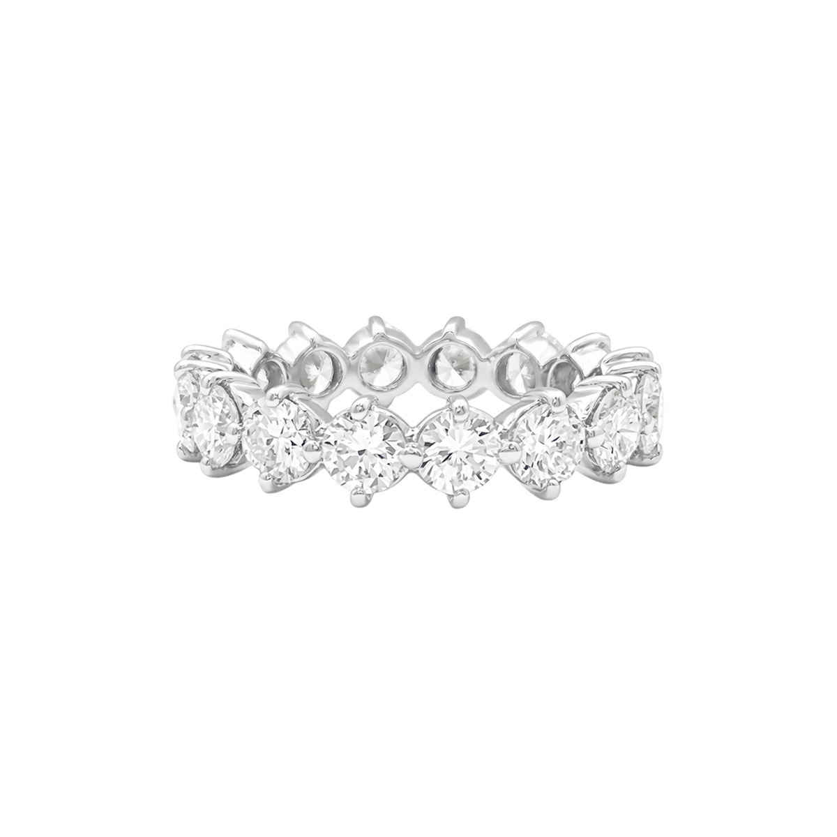 Alliance platine, diamants taille brillant, 2.4 carats.