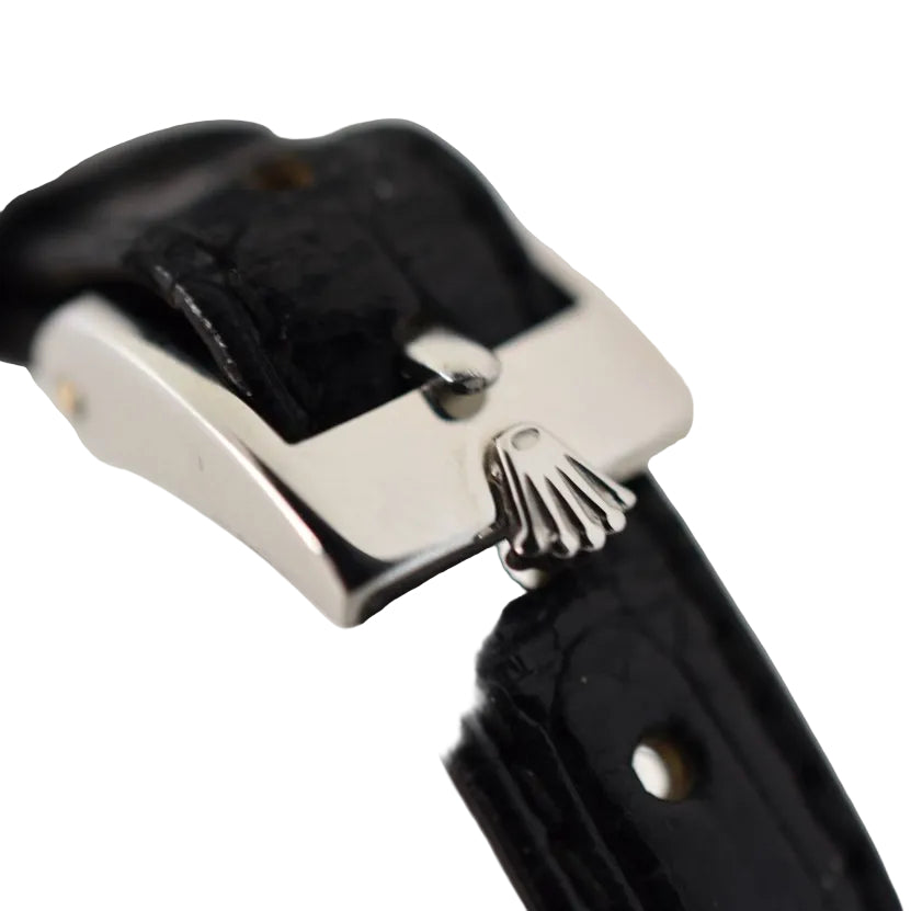 Rolex dame Cellini, ligne "Zephir", réf. 4082/9, circa 1970, or blanc 18 carats - Castafiore