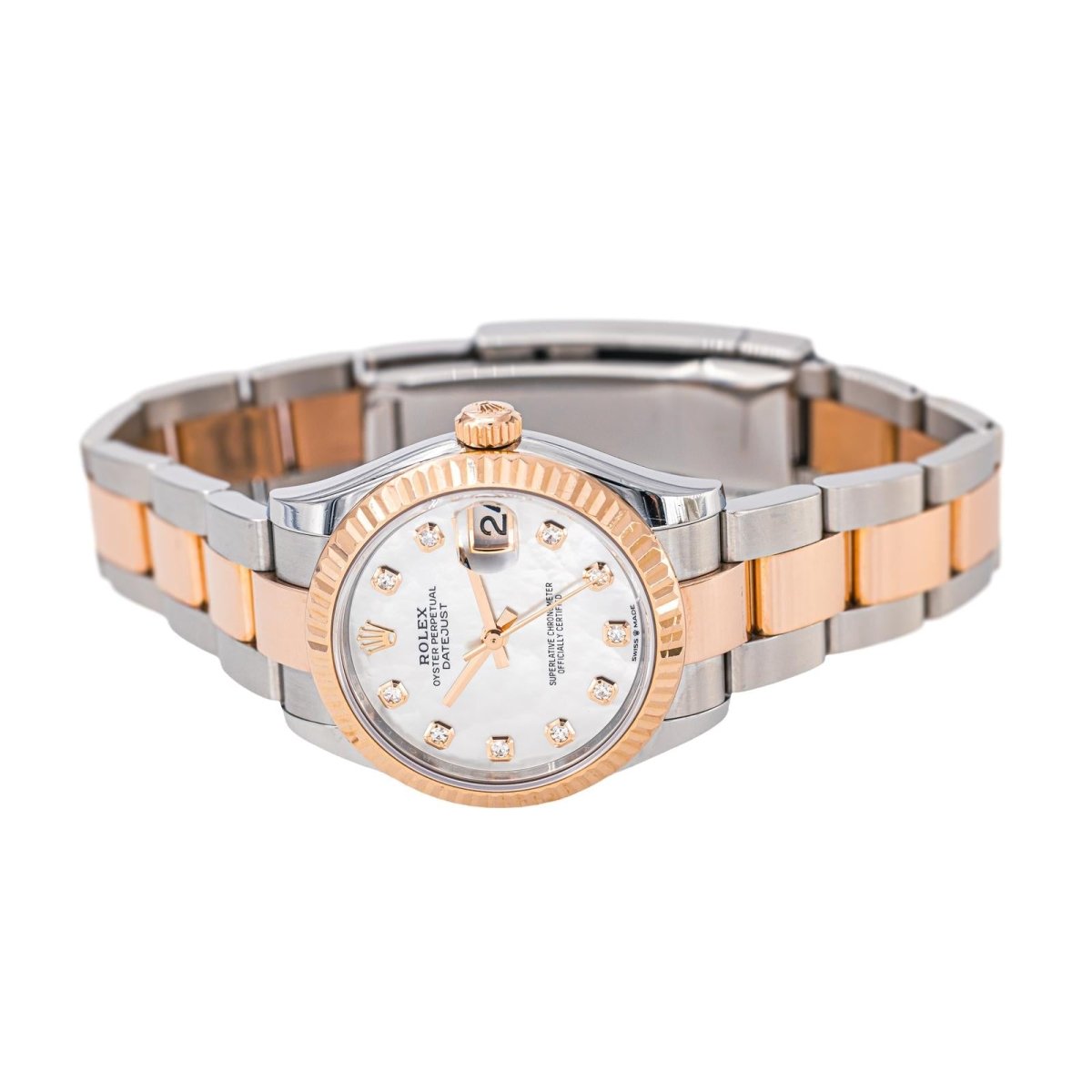 Rolex Montre Datejust Or rose Nacre - Castafiore