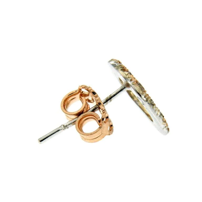 Rose Gold Circle Earrings - Castafiore