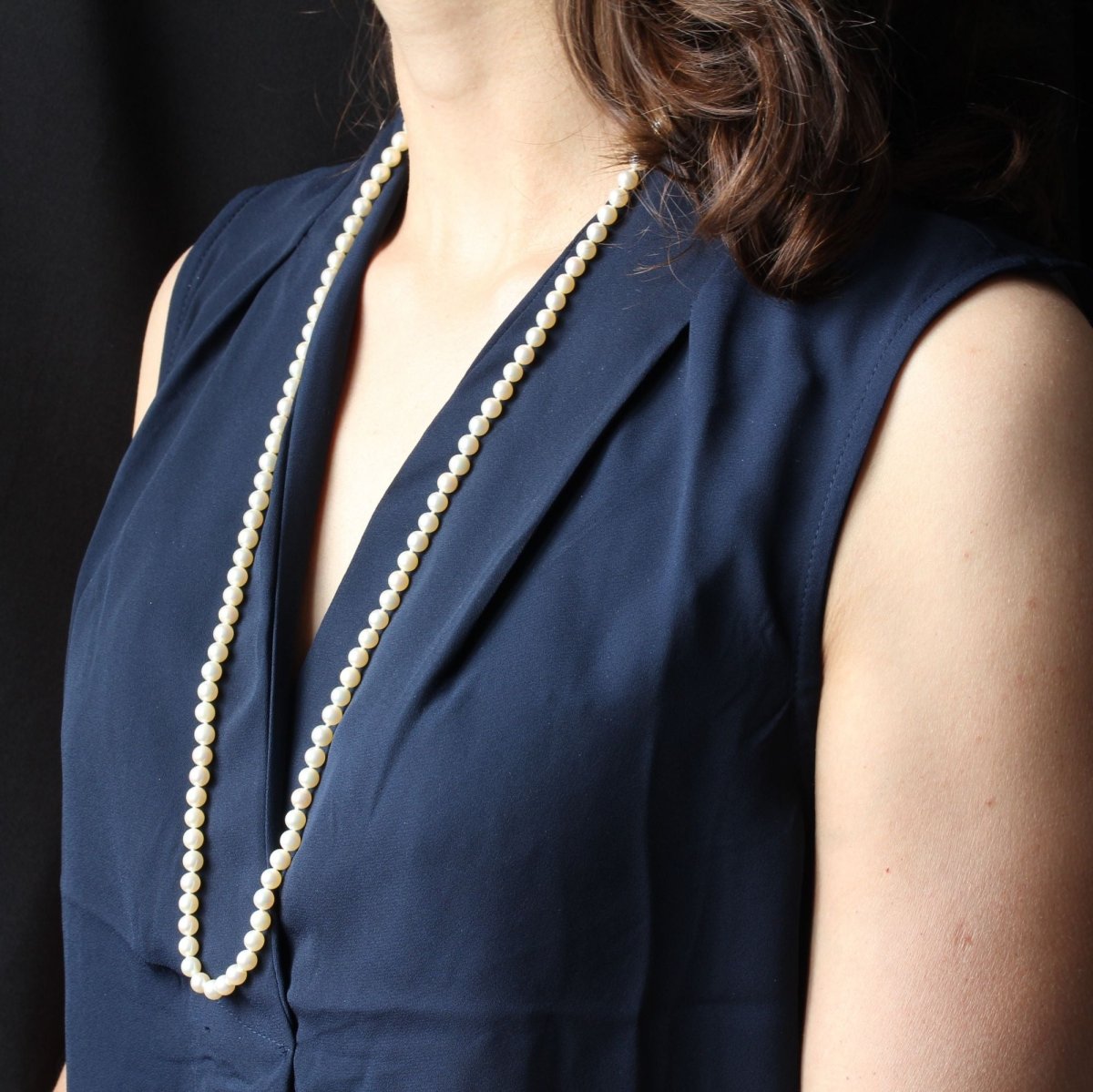 Sautoir AKOYA Perles en or rose - Castafiore