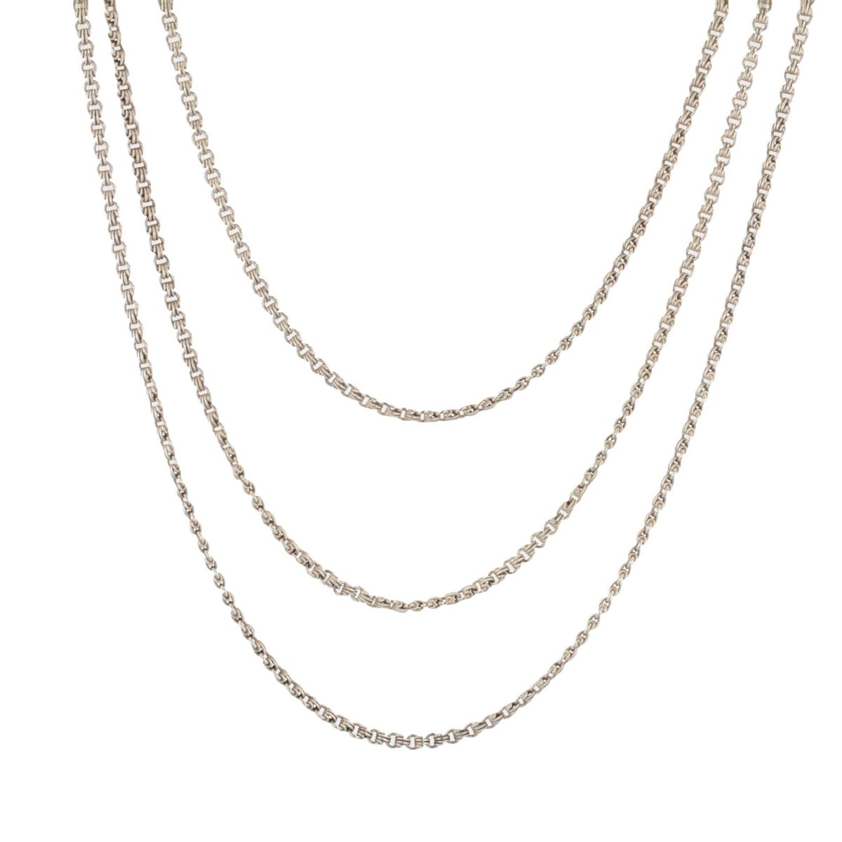 Sautoir ancien en argent - Castafiore