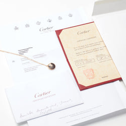 Sautoir Cartier Amulette PM en or rose et bois d'amourette - Castafiore