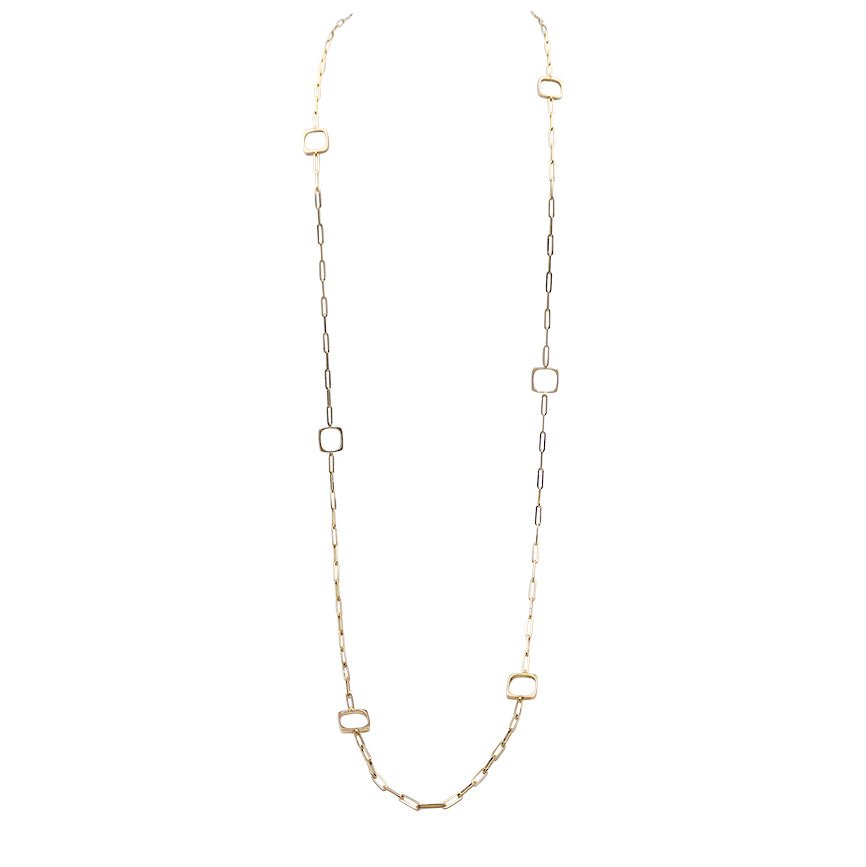 Sautoir Dinh Van, "Impression", or jaune - Castafiore