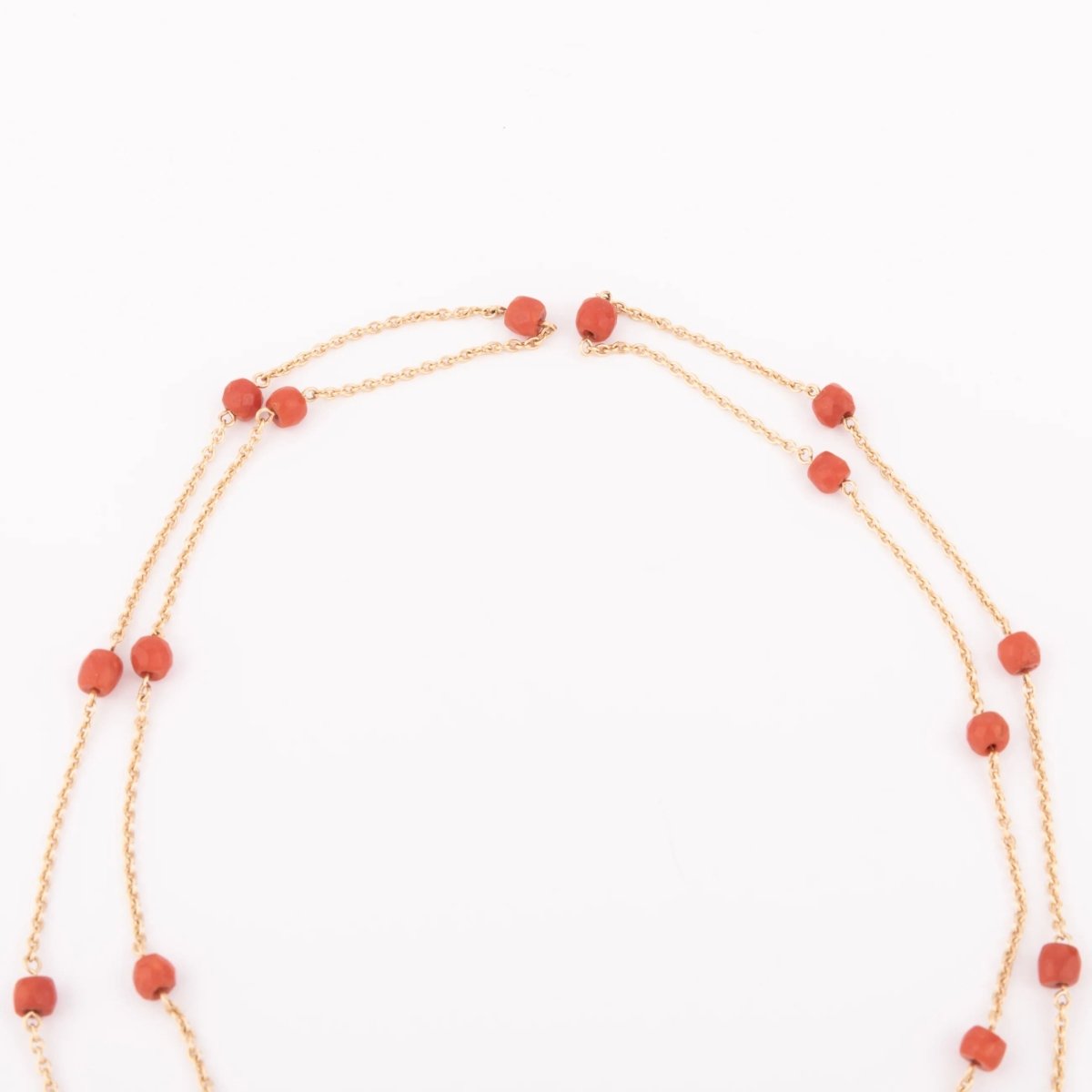 Sautoir en or et corail - Castafiore