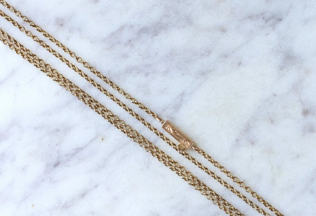 Sautoir fin en or jaune - Castafiore