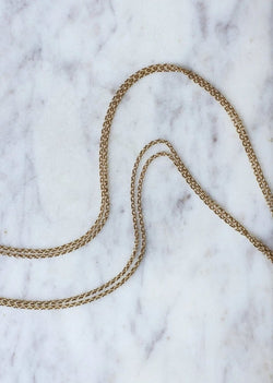 Sautoir fin en or jaune - Castafiore