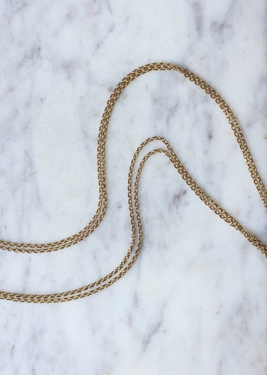 Sautoir fin en or jaune - Castafiore