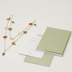 Sautoir Van Cleef & Arpels Lucky Alhambra 12 motifs en or jaune VCARD80100 - Castafiore