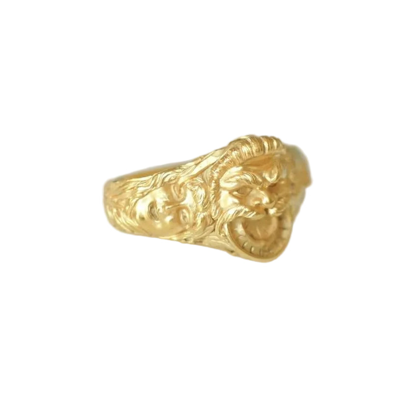 Serre Foulard Ancien Bacchus et Bacchante Or Jaune - Castafiore