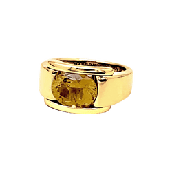 Bague Mauboussin, "Alessandra", or jaune et citrine.