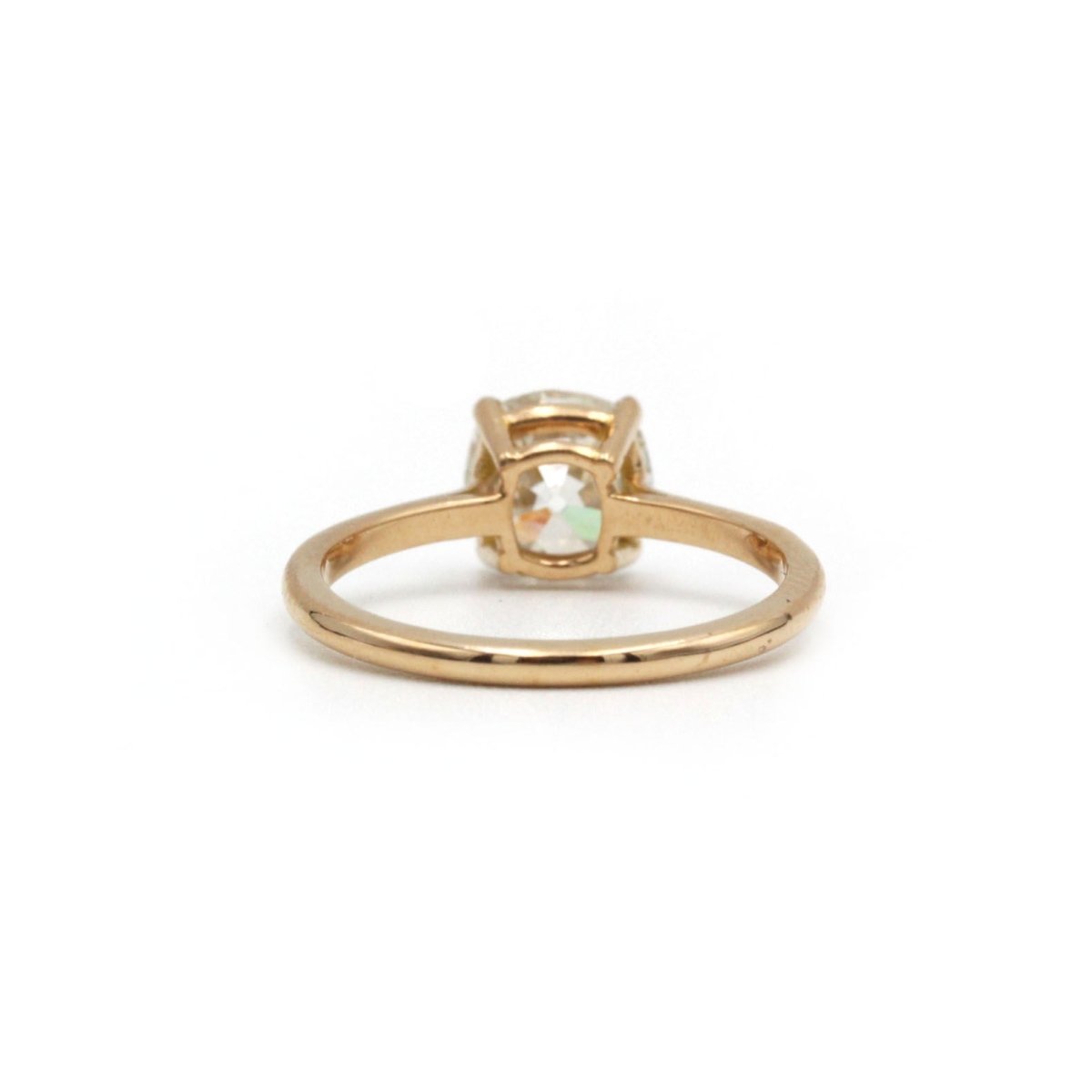 Solitaire 1.62 carats - Or rose et diamant - Castafiore