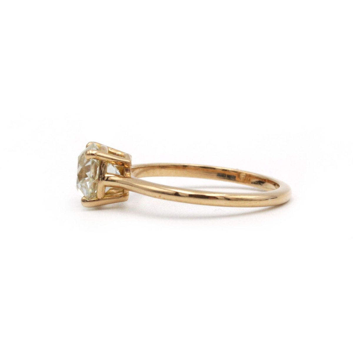 Solitaire 1.62 carats - Or rose et diamant - Castafiore