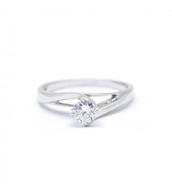 Solitaire - Diamant De 0.38 carat - Castafiore