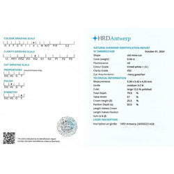 Solitaire Diamant taille Coussin de 0,94 Cts K - VS2. Platine. Taille 52. - Castafiore