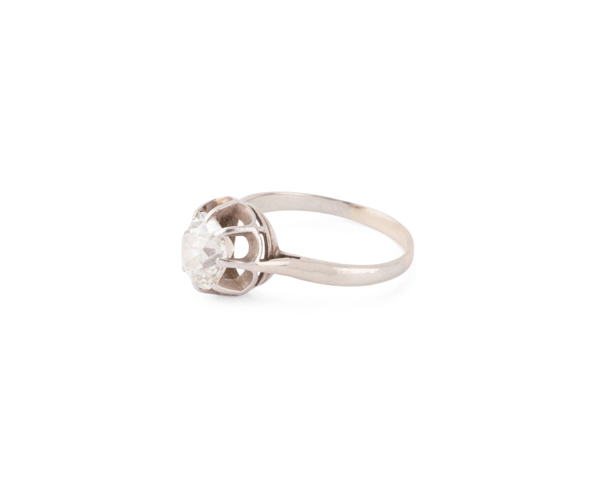 Solitaire en or blanc et diamant - Castafiore