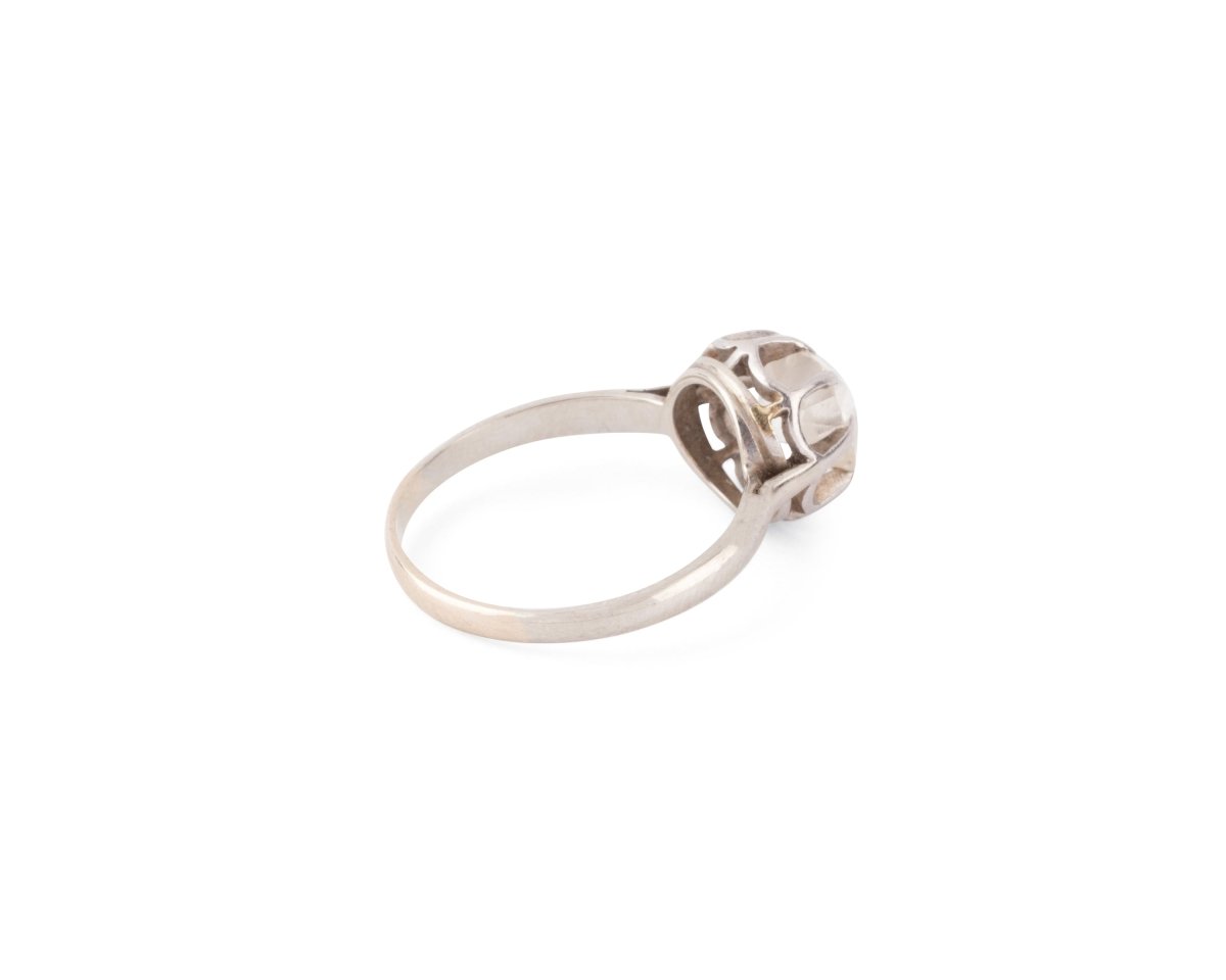 Solitaire en or blanc et diamant - Castafiore