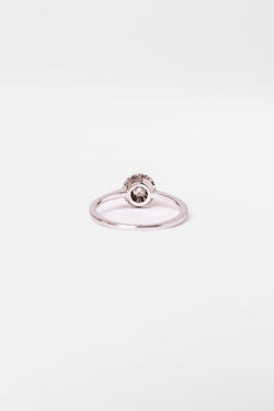 Solitaire en or blanc et diamant - Castafiore