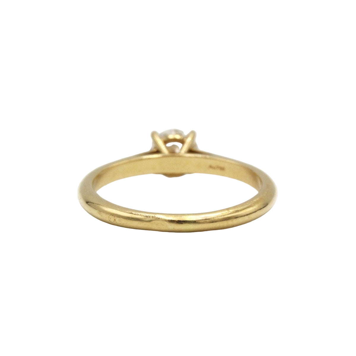 Solitaire en or jaune et diamant - Castafiore