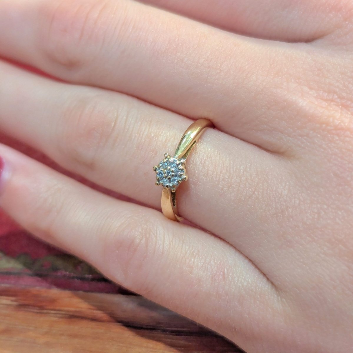 Solitaire en Or Jaune et Diamants - Castafiore